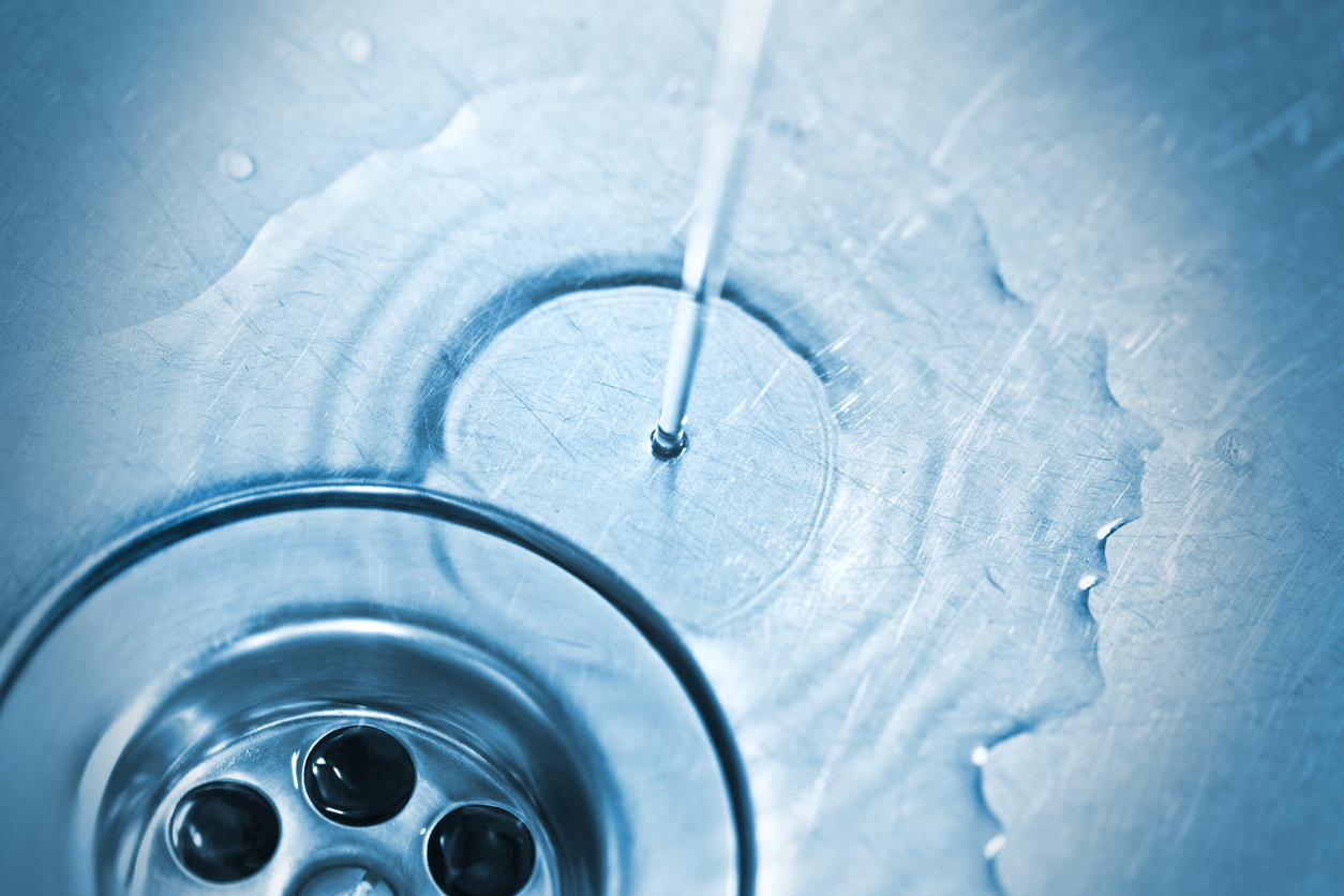 Drain with Water