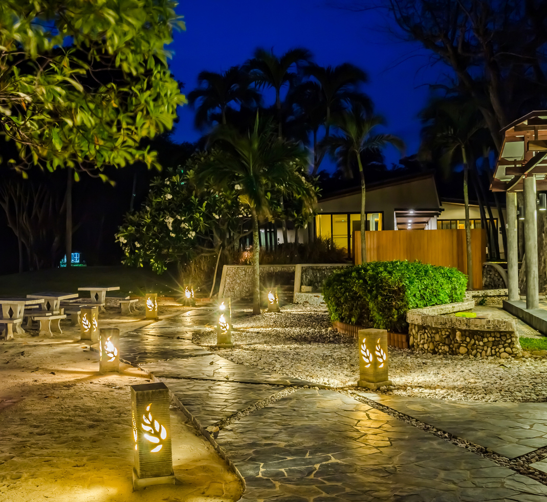 Landscape Lighting a Pathway