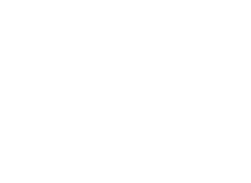 White silhouette of a lighthouse emitting light beams to both sides on a black background.