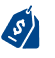 Price tag icon indicating a tag or label for pricing or sales