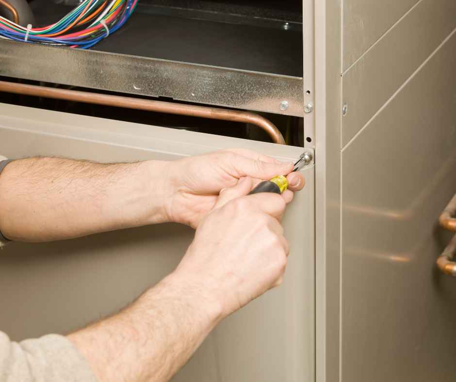 Beginning work on a furnace